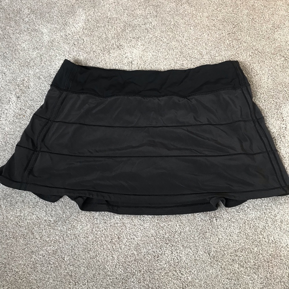 lululemon black tennis skirt